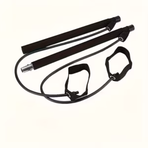 Pilates Rod Set with Colored Resistance Bands